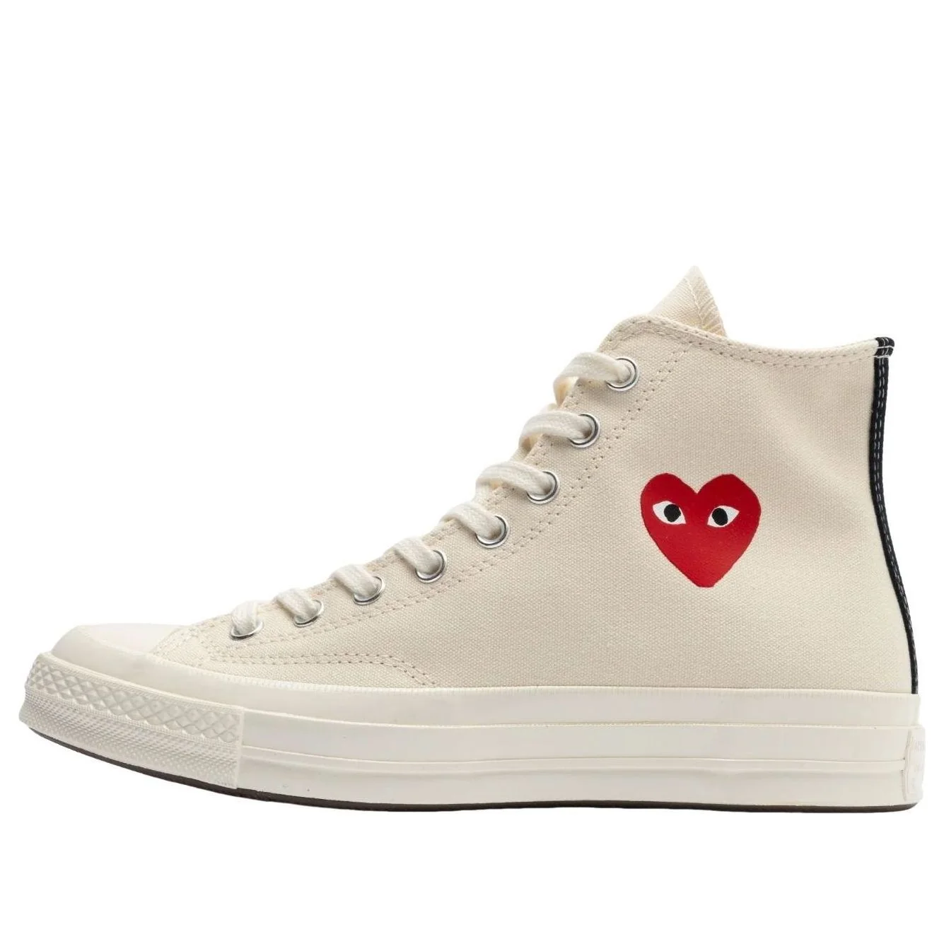 Converse x Comme des Garcons PLAY Chuck 70 Hi 'Single Heart Milk' A08800C