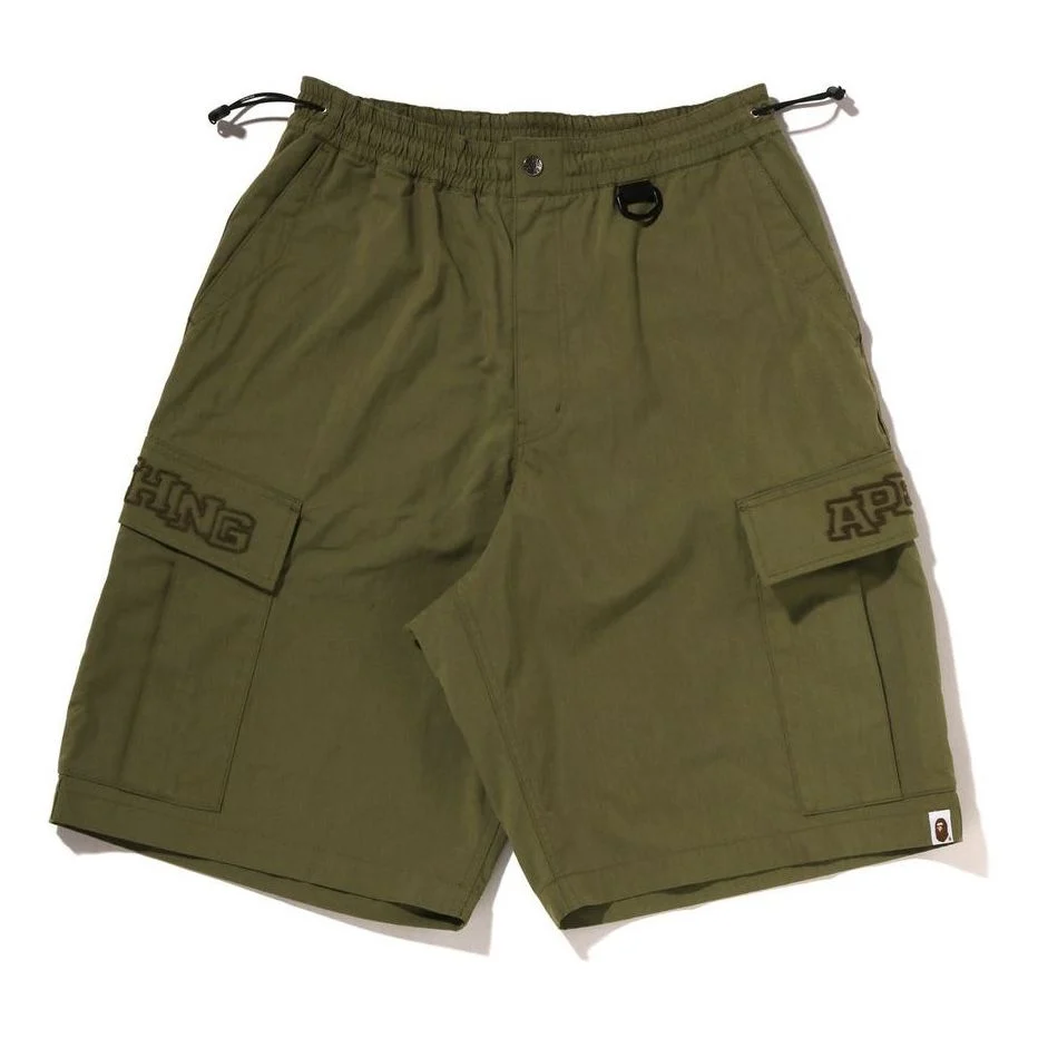 A Bathing Ape Wide Cargo Shorts 'Olivedrab' 1J30-153-007-OLV