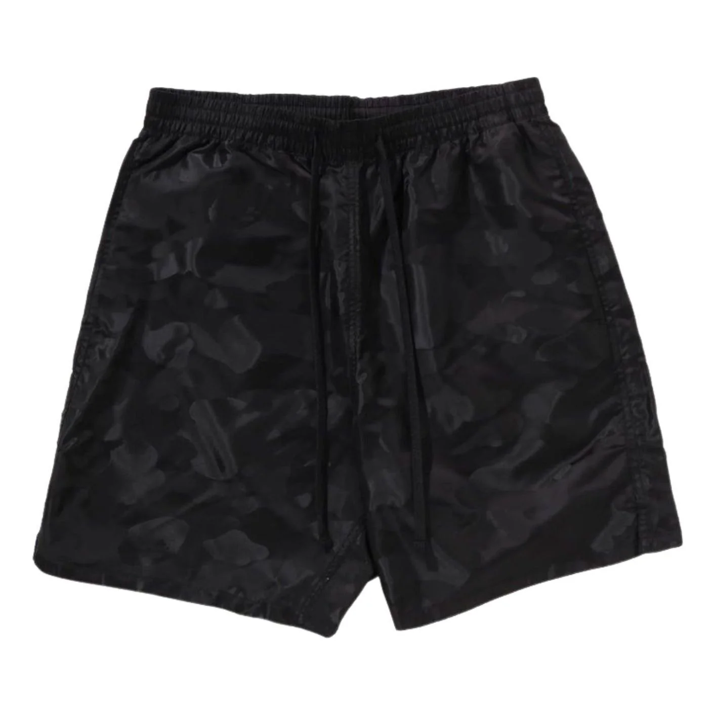 A Bathing Ape Solid Camo Bathing Ape Logo Shorts 'Black' 1L30-153-310