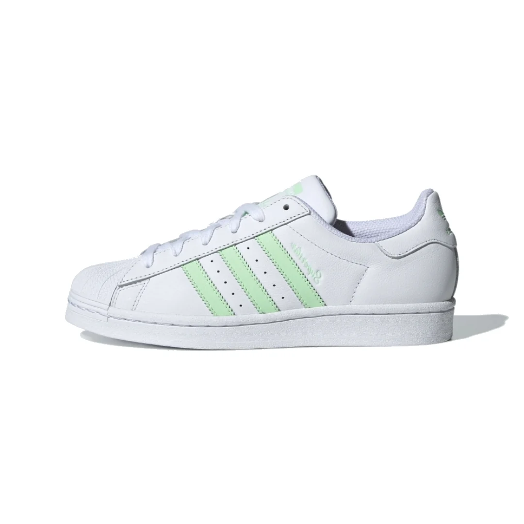 (WMNS) adidas Originals Superstar 'White Green' IE3005