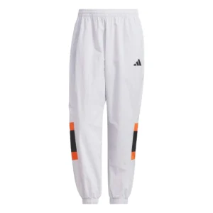 adidas Wording Pack Loose Fit Mesh-Lined Woven Elastic Hem Pants Asia Sizing 'White' JM2069