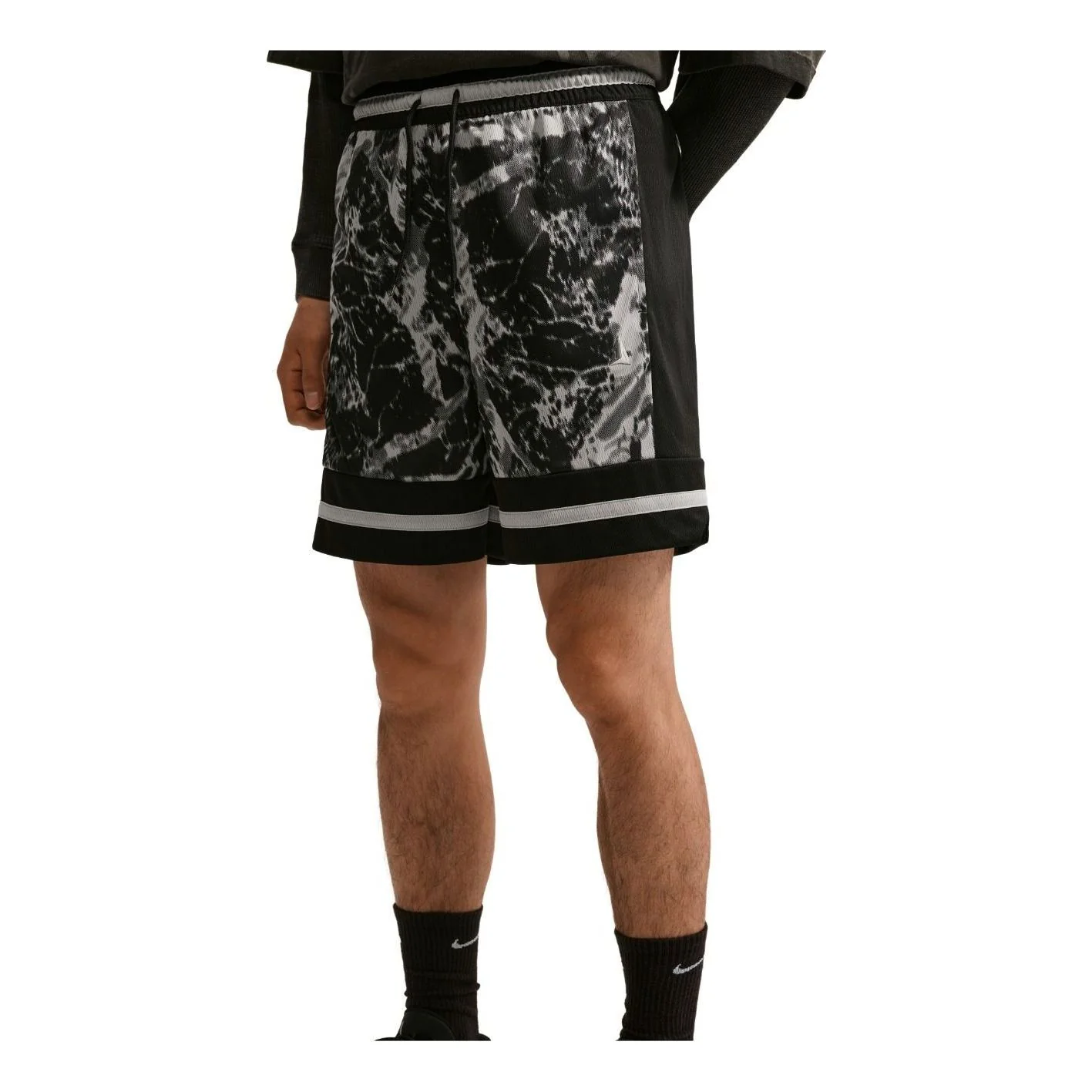Nike x Ja Standard Issue 8" Shorts 'Black Light Smoke Grey Metallic Silver' IM5199-010