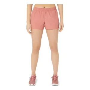 (WMNS) ASICS Silver 4 Inch Shorts 'Light Garnet' 2012C370-601