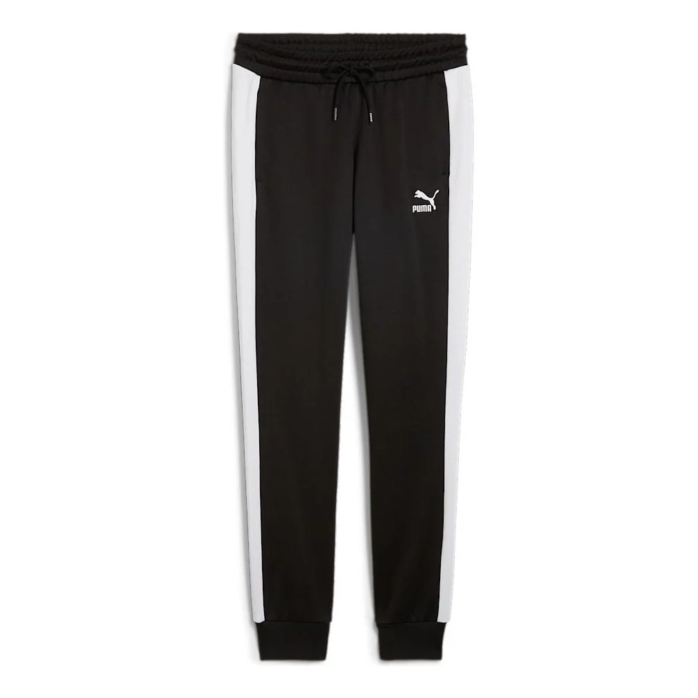 (WMNS) PUMA Iconic T7 Track Pants 'Black White' 627995-01