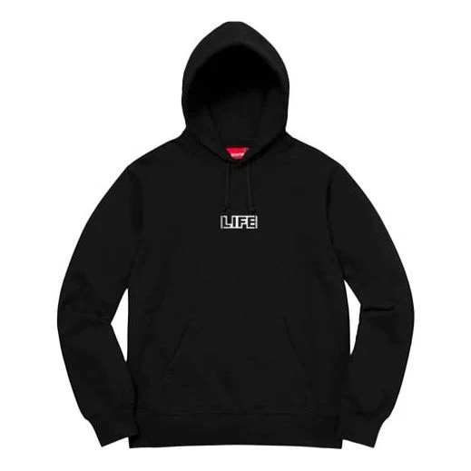 Supreme x Gilbert x George Life Hooded Sweatshirt 'Black Multi-Color' SUP-SS19-537