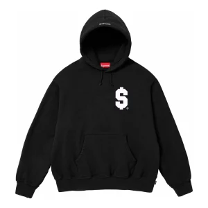 Supreme $ Hooded Sweatshirt 'Black White' SUP-SS24-077