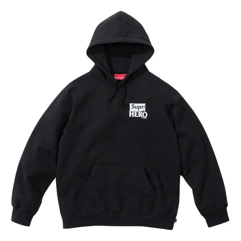 Supreme x Antihero Hooded Sweatshirt 'Black White' SUP-SS22-940