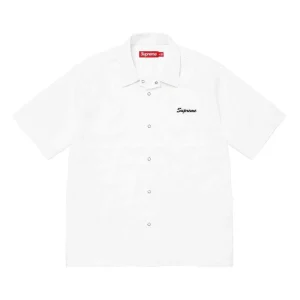 Supreme x Margaret Keane Teardrop S/S Work Shirt 'White Blue' SUP-SS24-142