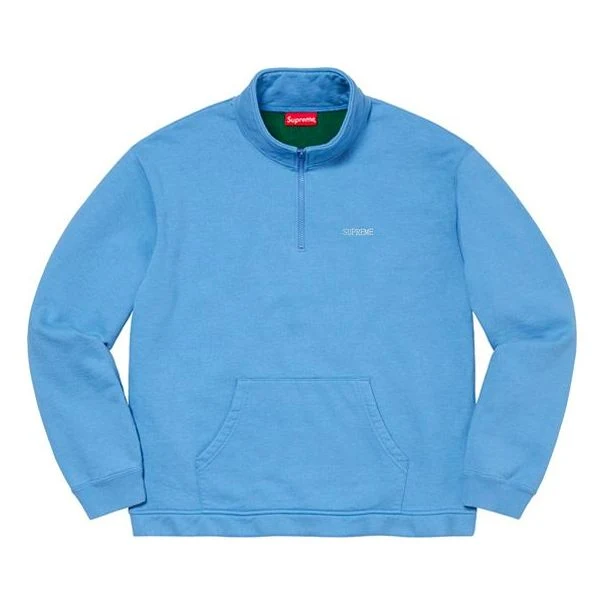 Supreme Cross Half Zip Sweatshirt 'Blue Green Red' SUP-SS20-646