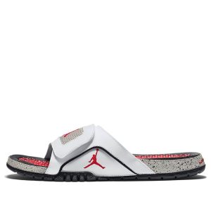 Air Jordan Hydro 4 Retro White Red Slippers 532225-104
