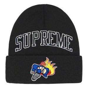 Supreme Duck Down Music Beanie 'Black White' SUP-FW22-1053
