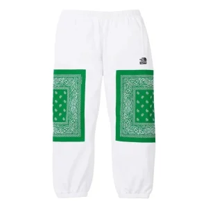 Supreme x The North Face Bandana Sweatpants 'White Green' SUP-SS22-865