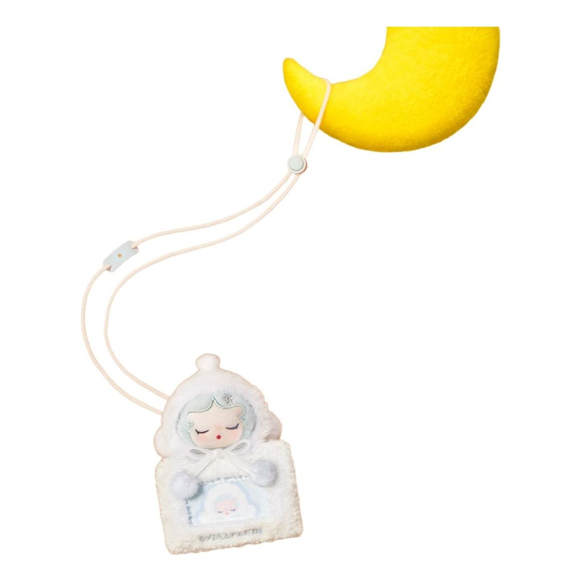 Pop Mart Pop Bean Fluffy and Cozy Card Holder Pendant 'Skullpanda Fuzzy Snowman' Secret Edition PPMT-2511-0055-1011151781