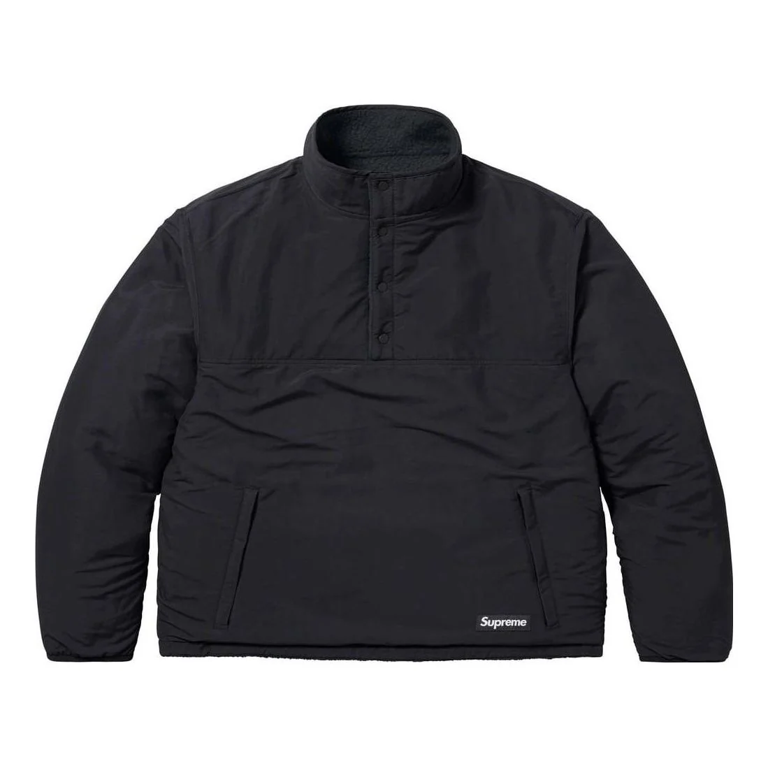Supreme x Polartec Shearling Reversible Pullover 'Black' SUP-FW23-233