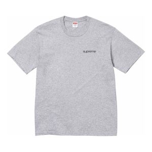 Supreme NYC Logo T-Shirt 'Grey Black' SUP-FW23-256