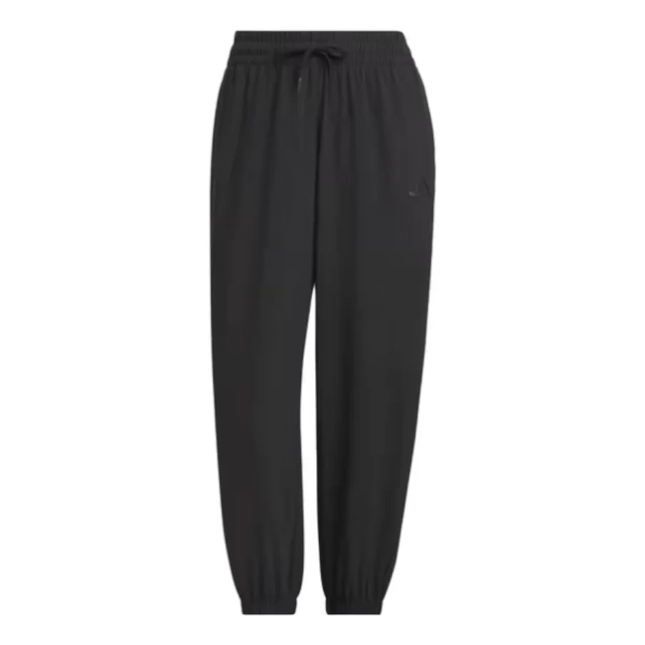 (WMNS) adidas 2-Stripes Woven 7/8 Pants Asia Sizing 'Black' JZ2173