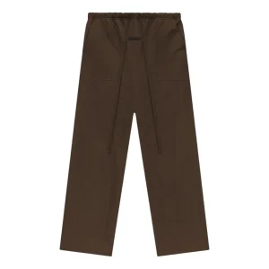 Fear of God Essentials SS25 Textured Nylon Utility Pants 'Brown' 130HO244805F