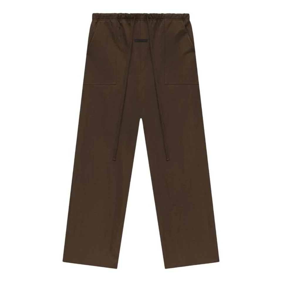 Fear of God Essentials SS25 Textured Nylon Utility Pants 'Brown' 130HO244805F