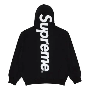 Supreme Satin Appliqué Hooded Sweatshirt FW24 'Black' FW24SW37-BLACK