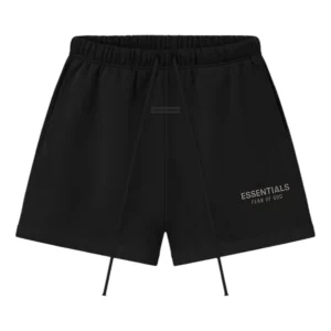 Fear of God Essentials Classic Fleece Sweatshort 'Jet Black' 160SP252000F