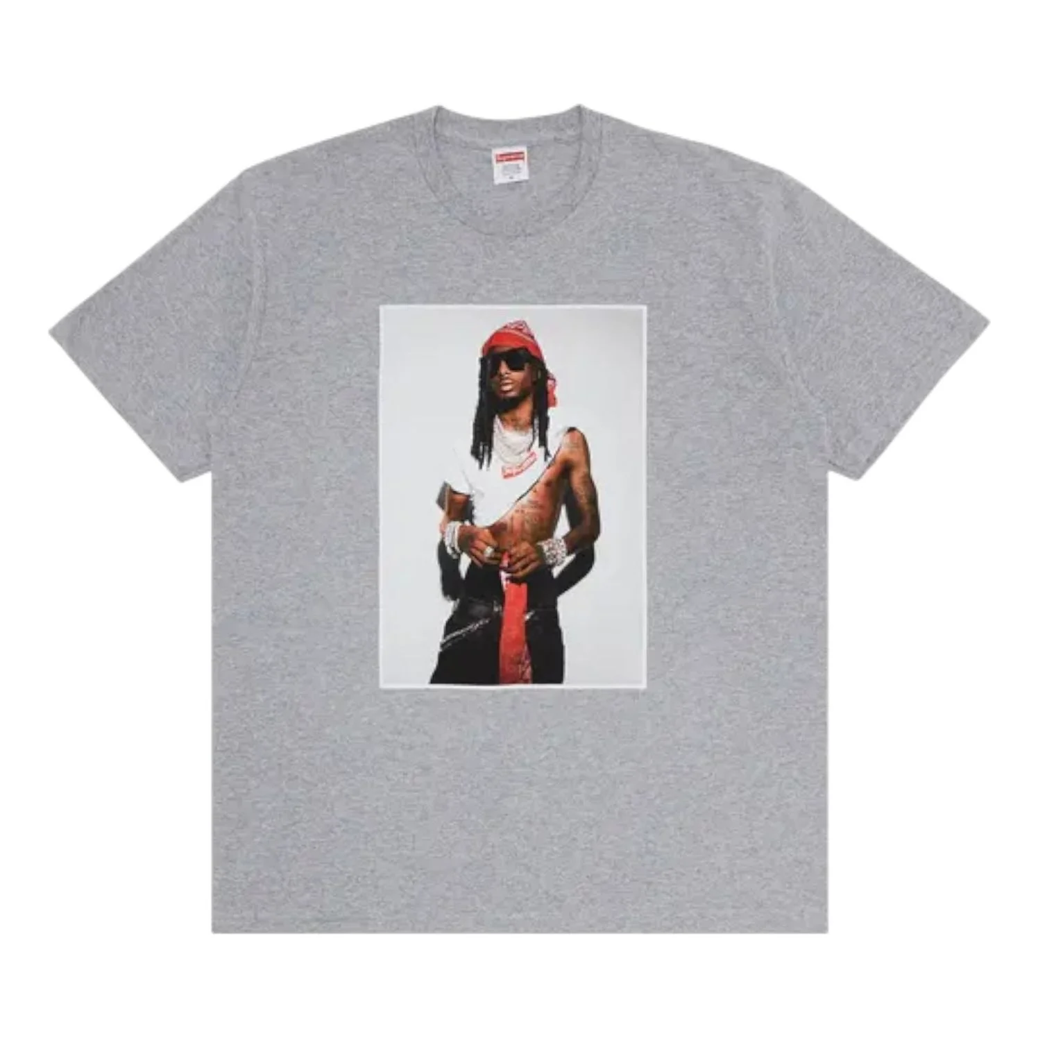 Supreme Playboi Carti T-Shirt 'Heather Grey' FW25T50-HEATHER-GREY