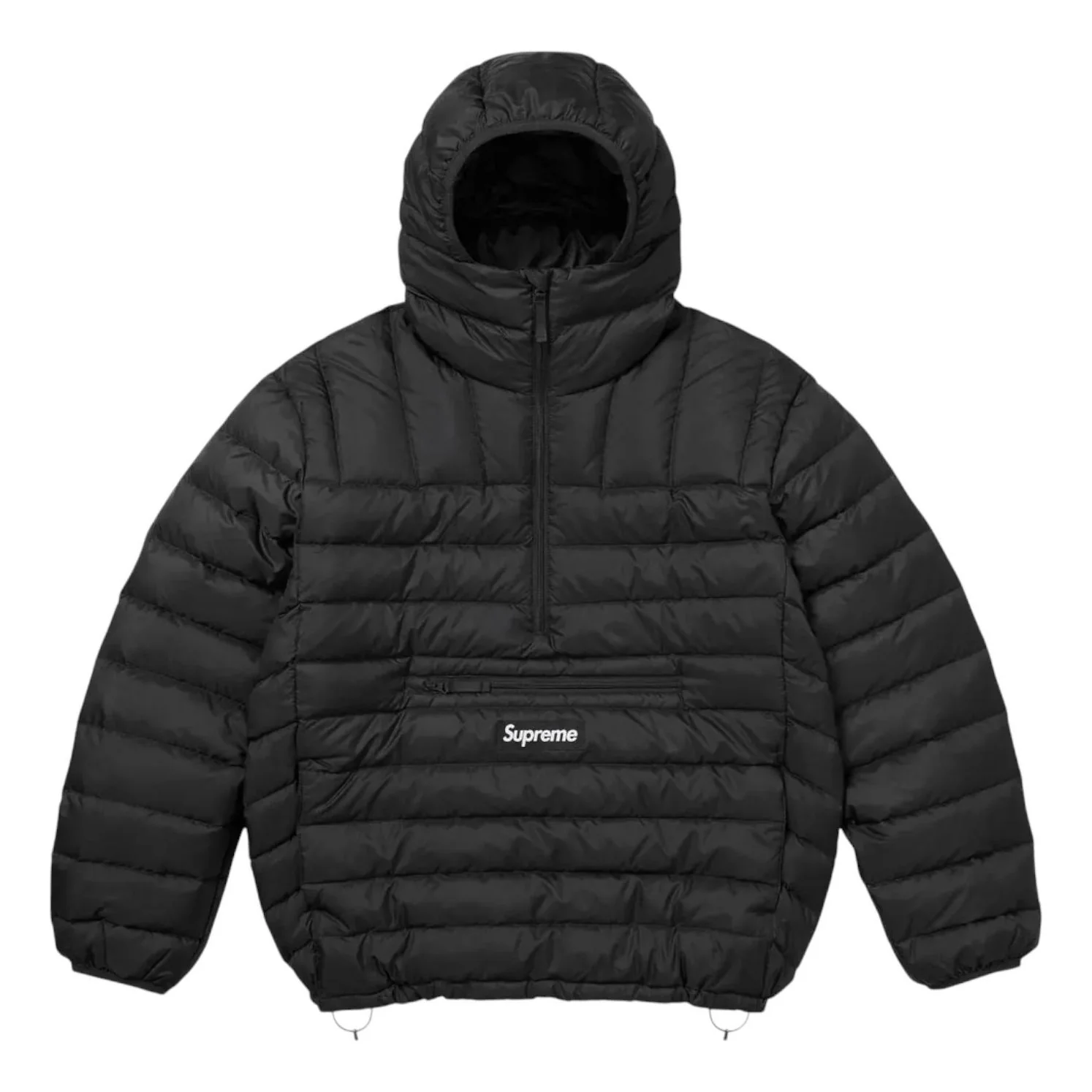 Supreme Micro Down Half Zip Hooded Pullover 'Black' FW25J40-BLACK