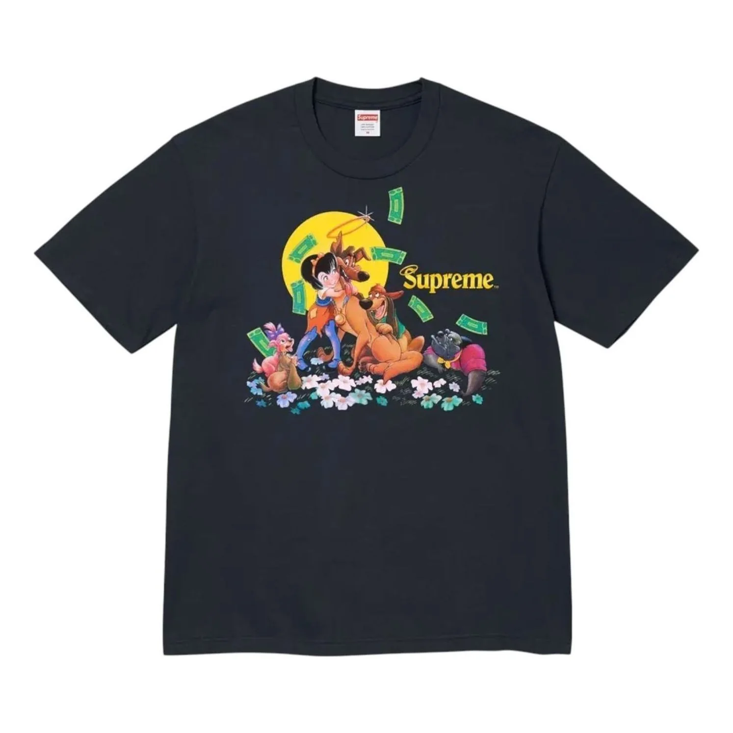 Supreme All Dogs Go To Heaven T-Shirt 'Navy' FW25T42-NAVY