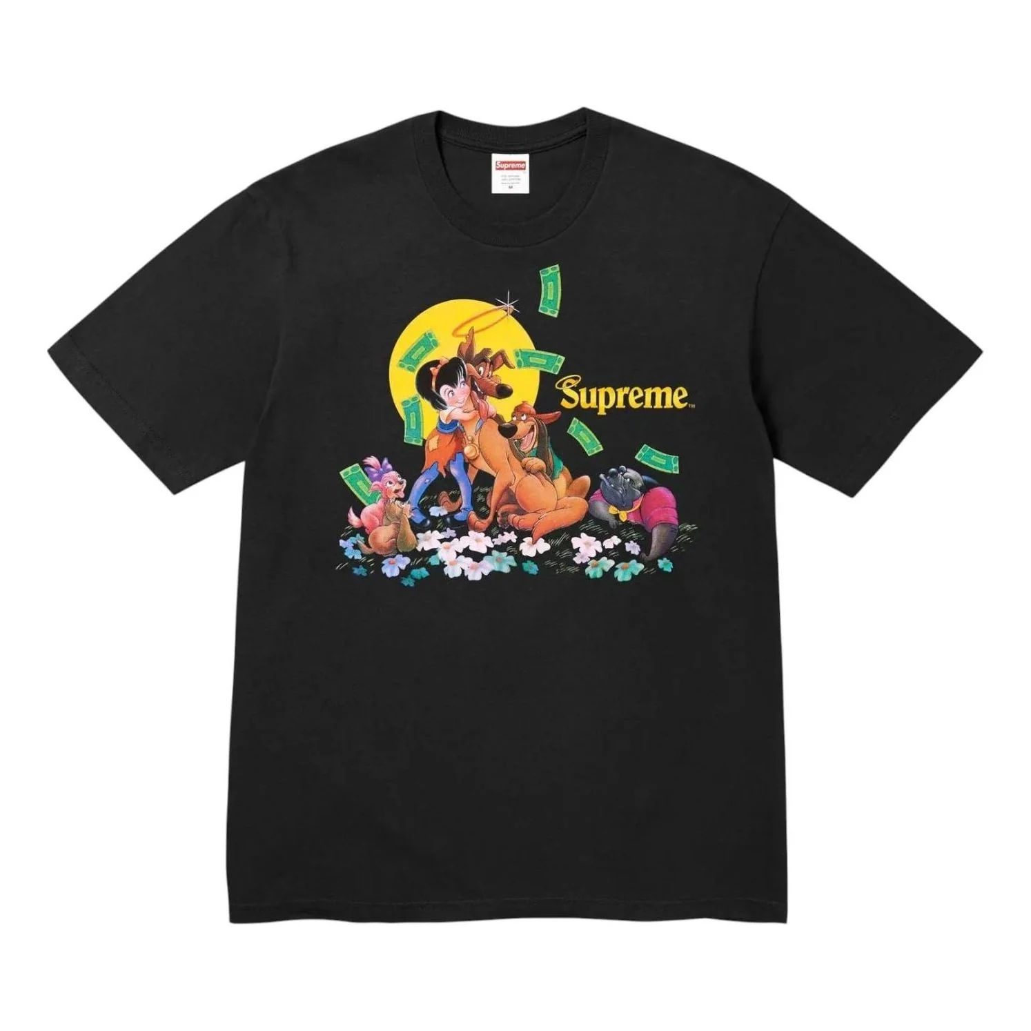 Supreme All Dogs Go To Heaven T-Shirt 'Black' FW25T42-BLACK
