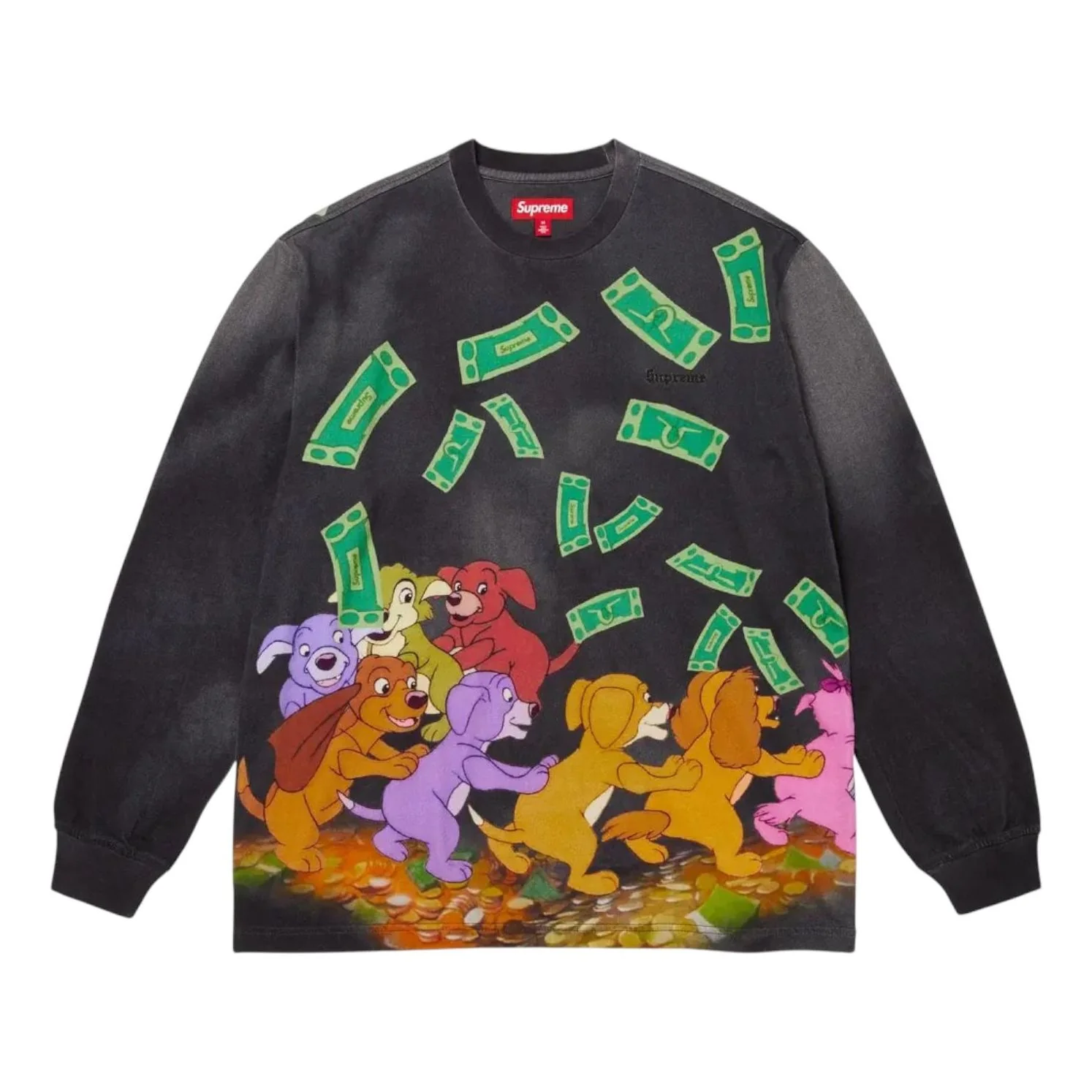 Supreme All Dogs Go To Heaven Long-Sleeve T-Shirt 'Night' FW25KN99-NIGHT