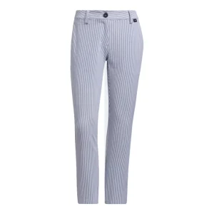 (WMNS) adidas AEROREADY Seersucker Ankle Pants Asia Sizing 'Purple' HA3261