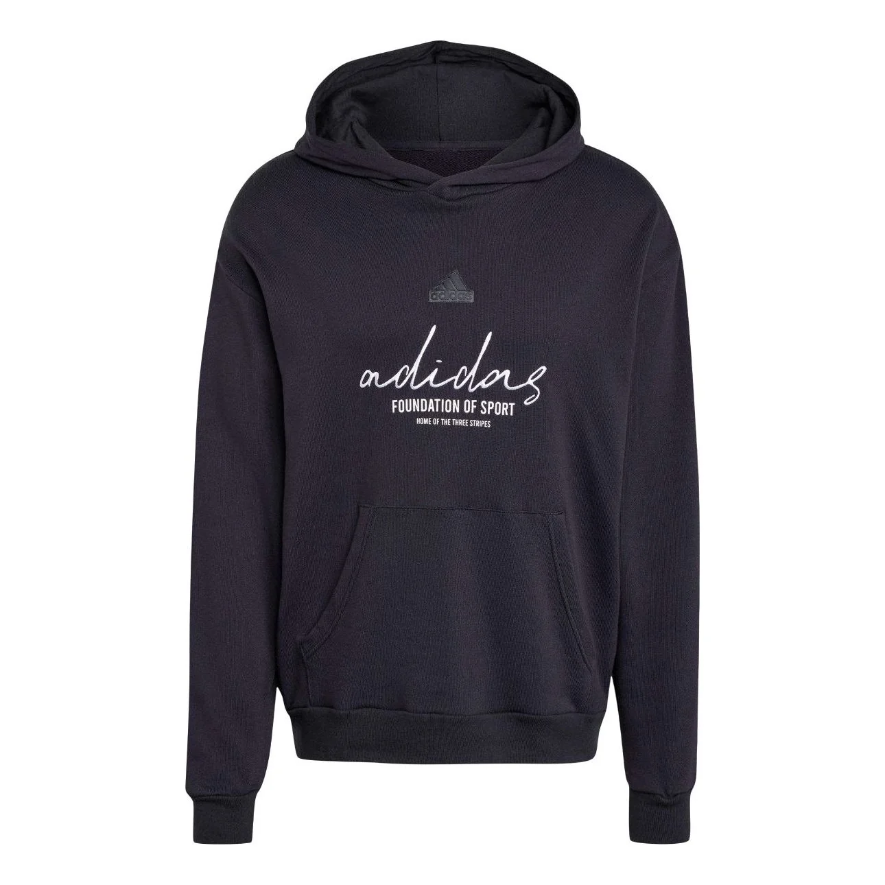 adidas Brand Love French Terry Hoodie Asia Sizing 'Valentine's Day Black' IW3533