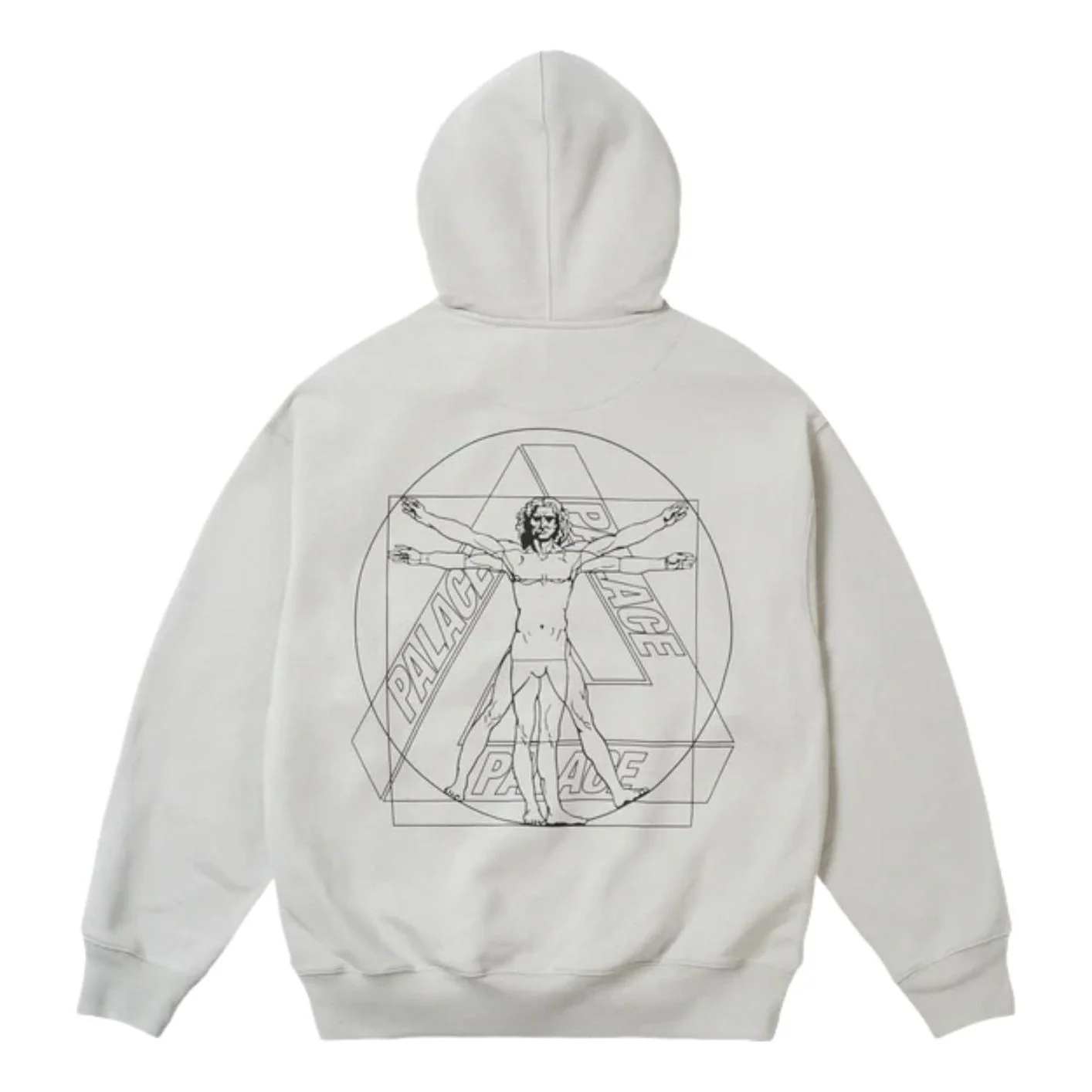 Palace Paltruvian Tri Hoodie 'Concrete Grey' P30HD044