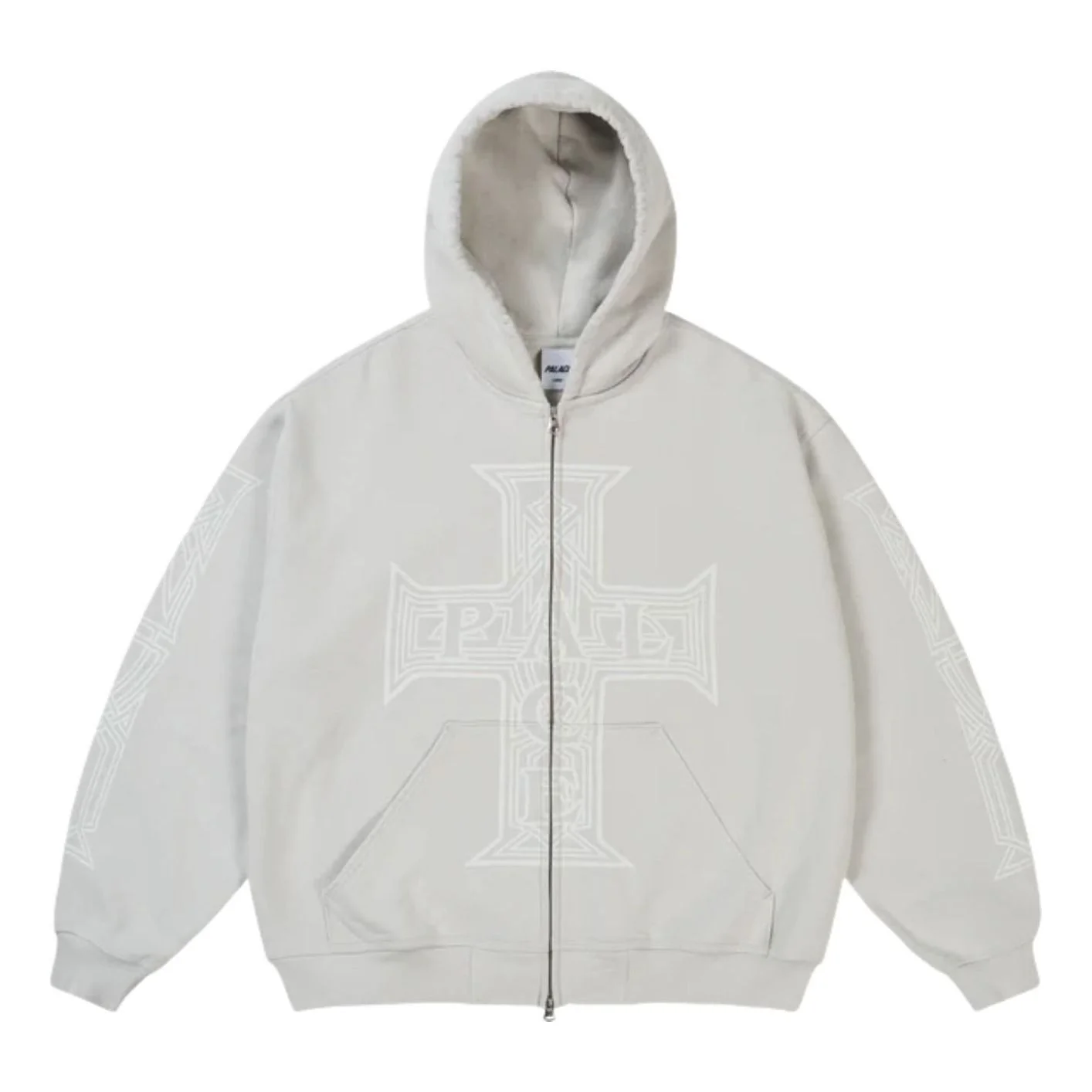 Palace Y So Cross Pigment Hoodie 'Concrete Grey' P30CS226