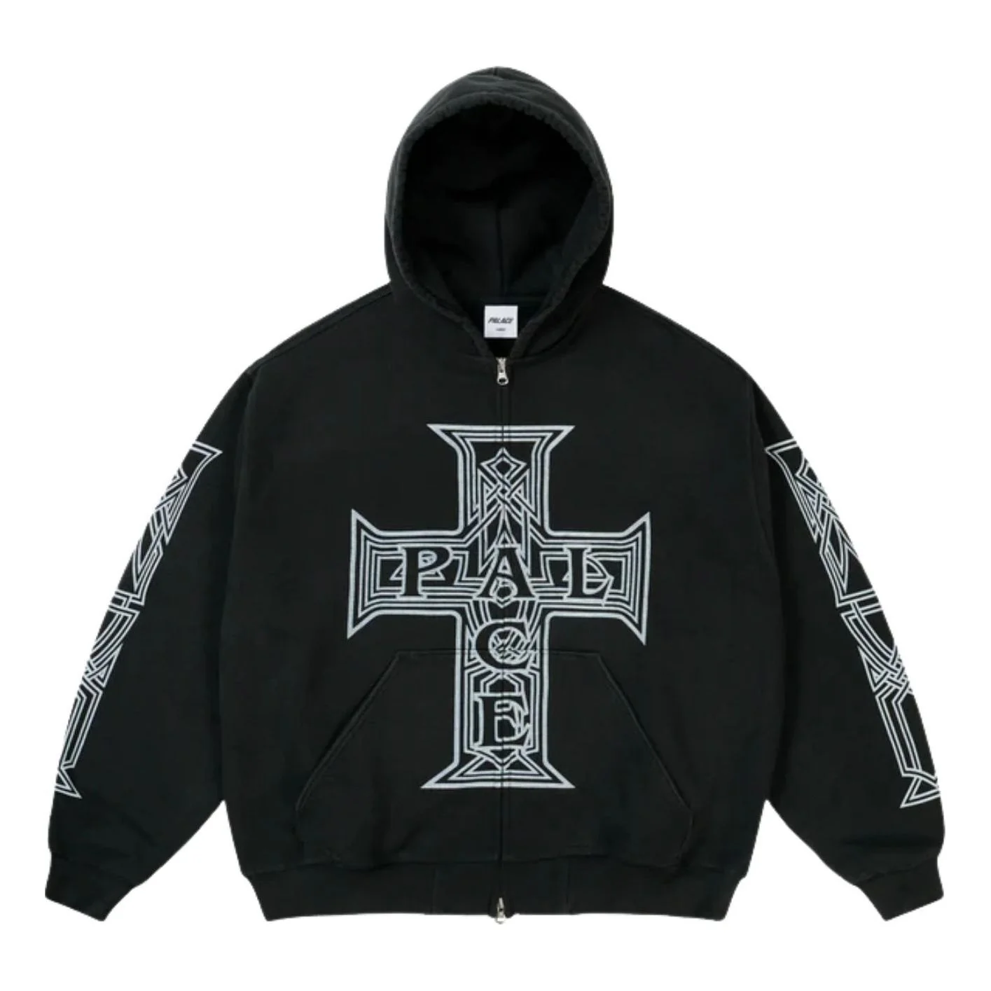 Palace Y So Cross Pigment Hoodie 'Black' P30CS225