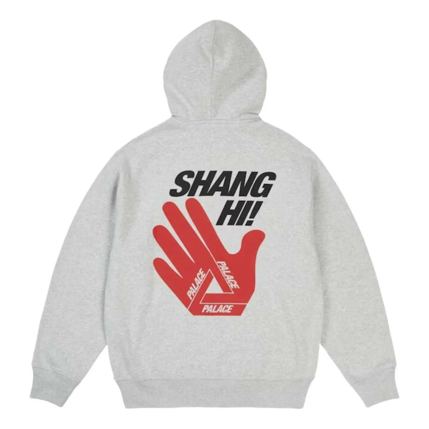 Palace Shanghai Hoodie 'Grey Marl' P30CS268