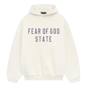 Fear of God Essentials SS25 Fleece Hoodie 'Egg Shell' 192BT246252F