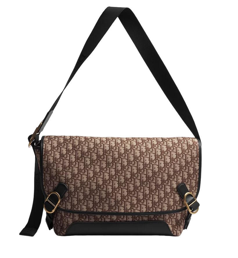 DIOR 26 Large Jett Messenger Bag with Flap 'Brown' 1DBME210YUS-H45E - Image 5