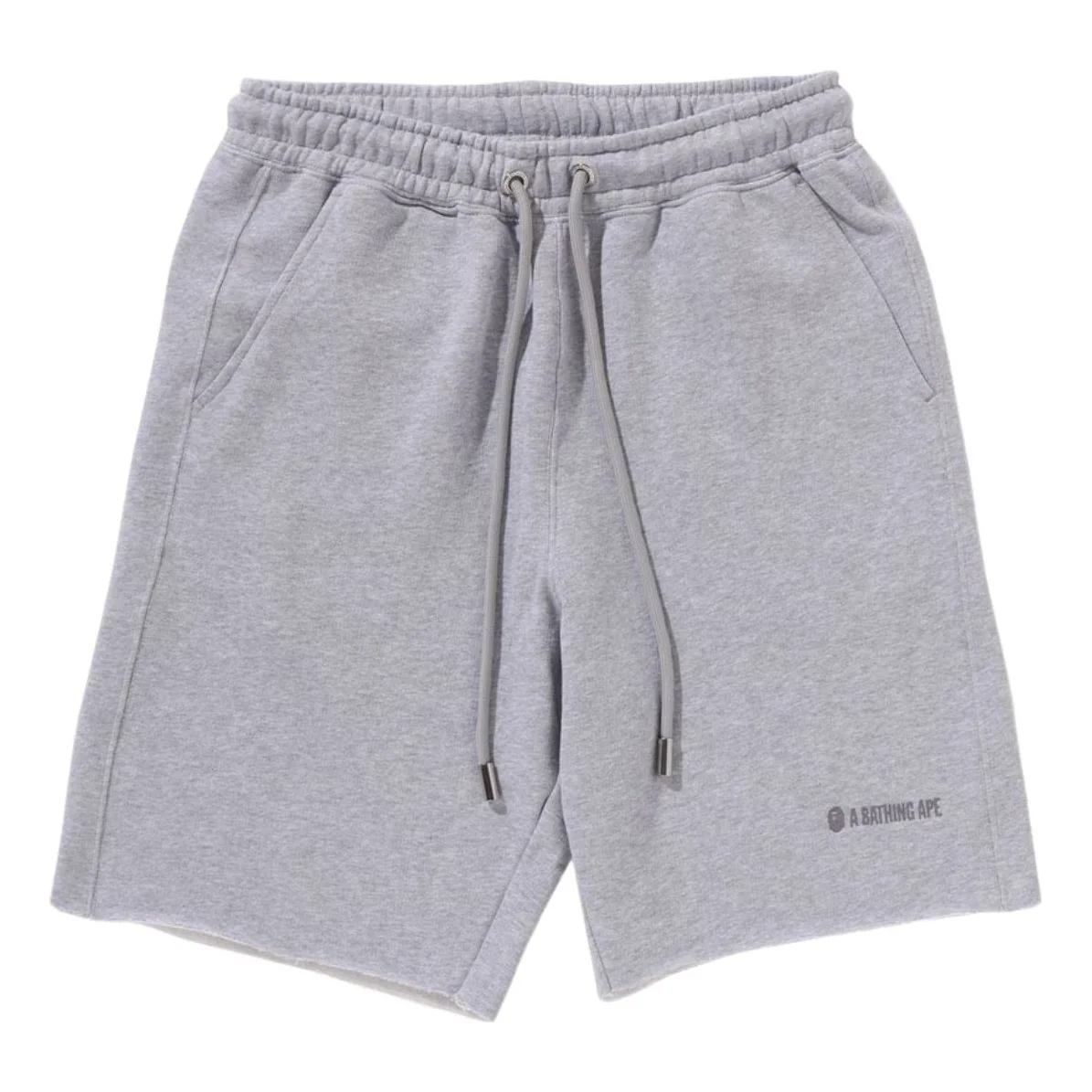 A Bathing Ape Raw Edge Loose Fit Sweatshorts 'Gray' 1K80-153-302-GRAY