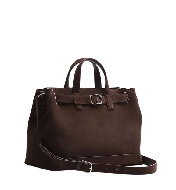 DIOR 26 Medium Dior Normandie Tote Bag 'Deep Brown' 1LLSH290OTU-H108 - Image 4