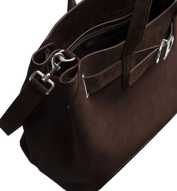 DIOR 26 Medium Dior Normandie Tote Bag 'Deep Brown' 1LLSH290OTU-H108 - Image 5