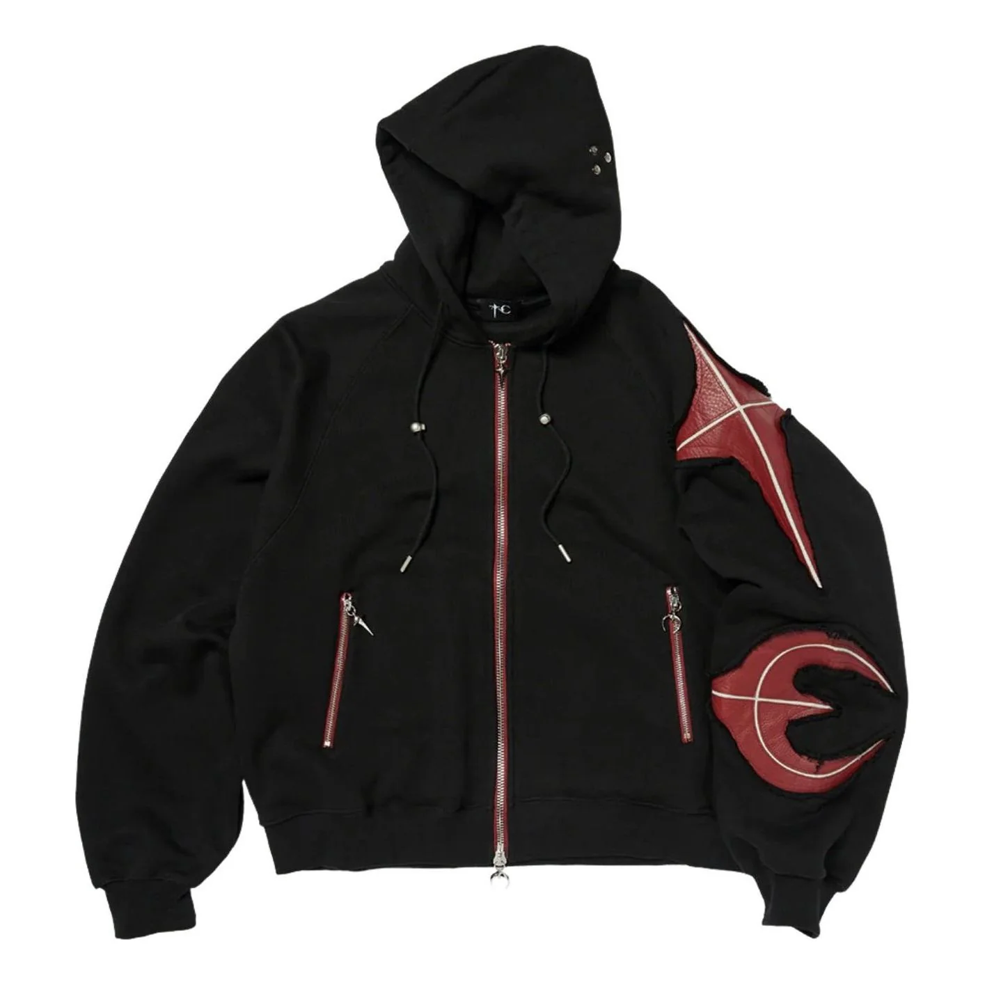 Thug Club New Rock Zip-Up Hoodie 'Black' TC26SS0501