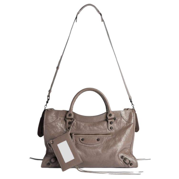 (WMNS) Balenciaga Le City Bag Medium 'Dark Noix' 8657602ACFH5848 - Image 2