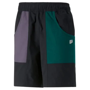 PUMA Downtown Shorts 'Black Green Purple' 535674-51