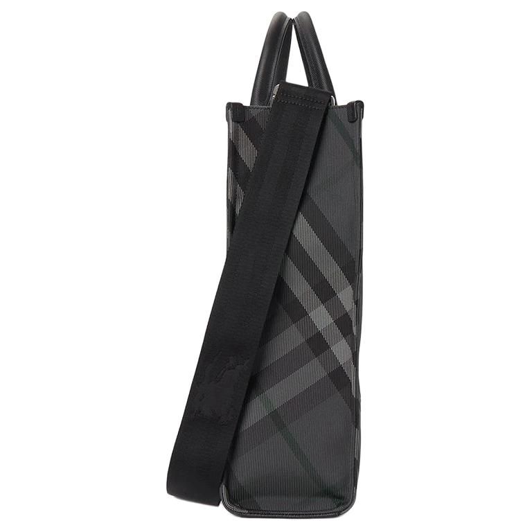 Burberry 25 Check Tote Shoulder Bag 'Black' 8111253 - Image 2