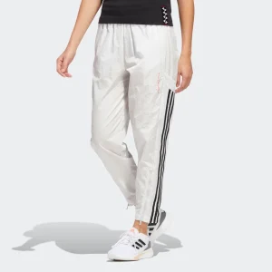 (WMNS) adidas Ust Woven Pants Asia Sizing 'White Black' HE9991