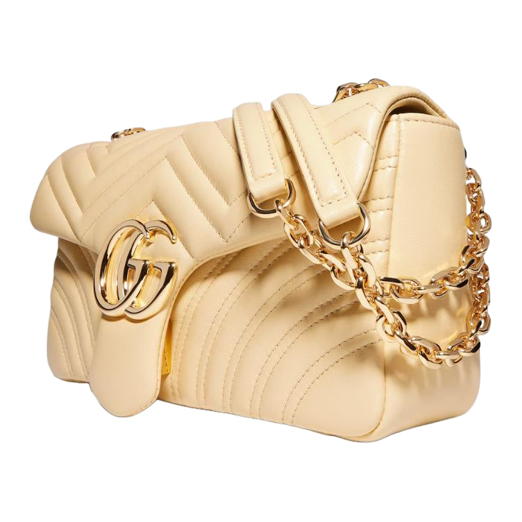 (WMNS) Gucci GG Marmont Medium Shoulder Bag 'Light Yellow' 837267-AAGUE-9305 - Image 2