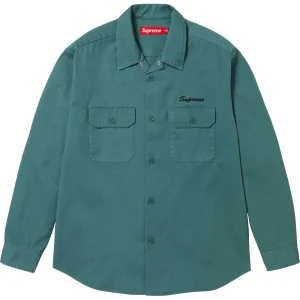 Supreme Our Lady Work Shirt 'Teal' SUP-SS24-181