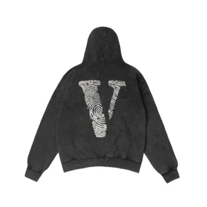 VLONE Finger Print Logo 'Washed Grey' VLHD24004-BK