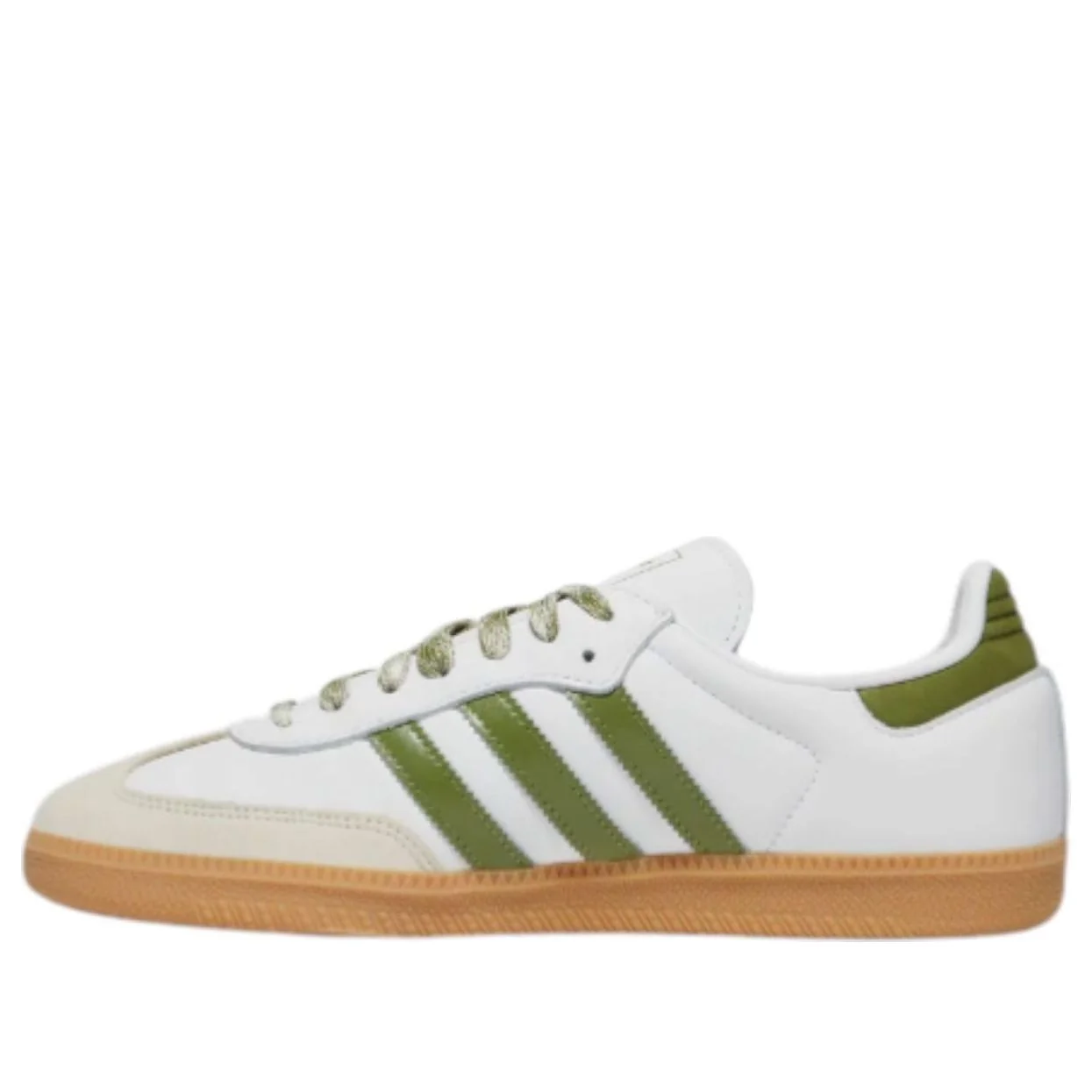 (WMNS) adidas Samba OG 'Cloud White Tech Olive' JS1352