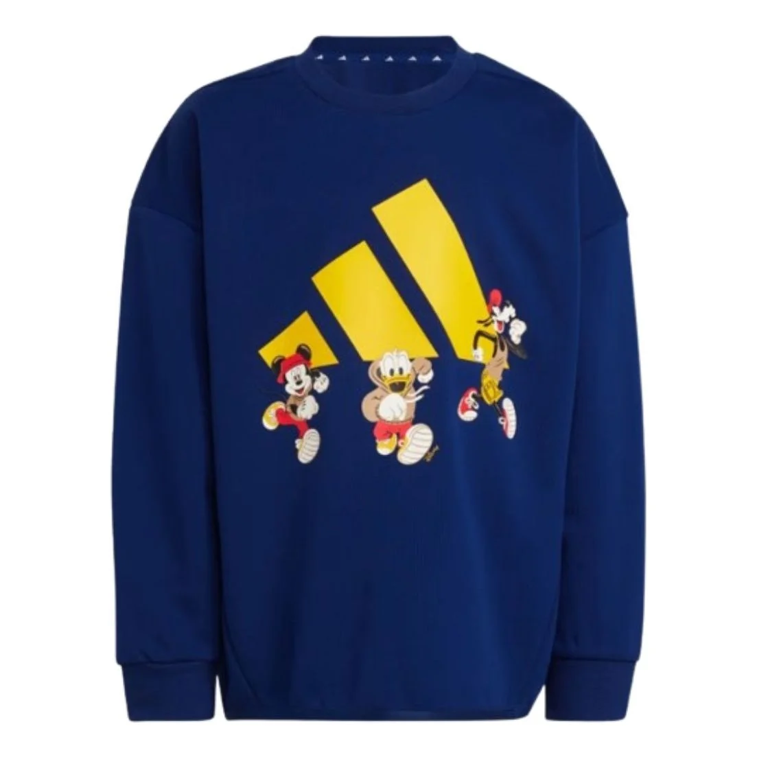 (PS) adidas x Disney Mickey Mouse Sweatshirt Asia Sizing 'Blue Yellow' JD4550